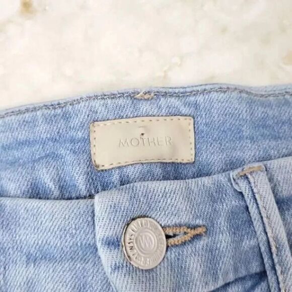MOTHER Sacred Looker in Nice Shot Light Wash Skinny Size 24 - Picture 3 of 11